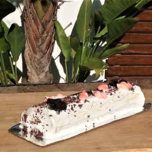 BÛCHE DE NOËL : FRUITS ROUGES ET VANILLE DE MADAGASCAR