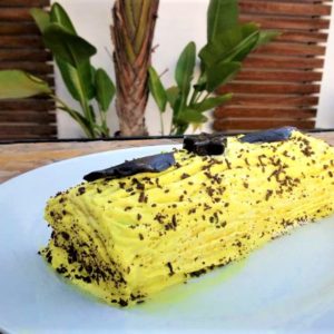 BÛCHE DE NOËL : MANGUE PASSION ET VANILLE DE MADAGASCAR
